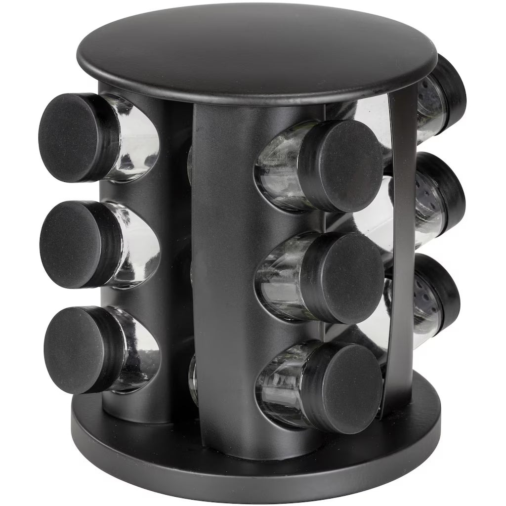 ERNESTO® Gewürzregal, drehbar, mit 9 Glasbehältern