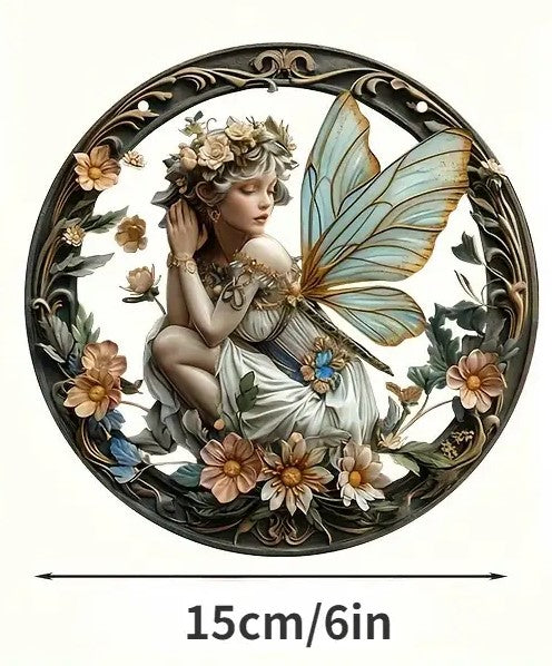 Verzaubernder Elfen-Fee Sonnenfänger - Acryl-Fensterkunst, 15 Cm