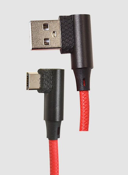 Datenkabel USB-A USB-Micro-B 90° Winkelstecker