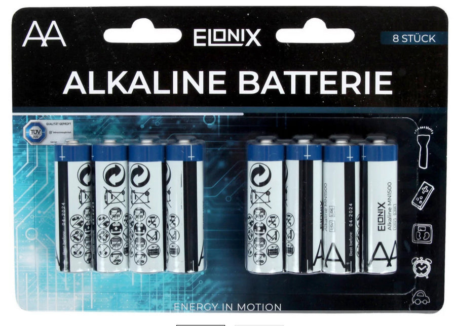 Elonix Batterie AA - 8 Stück