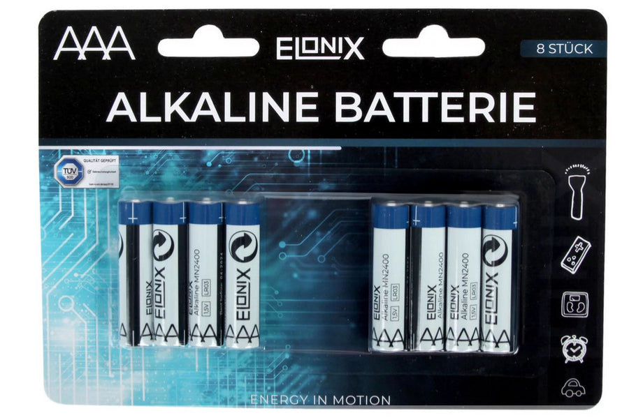 Elonix Batterie AAA - 8 Stück