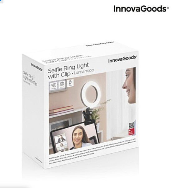 Selfie Lichtring mit Halteklammer Lumahoop