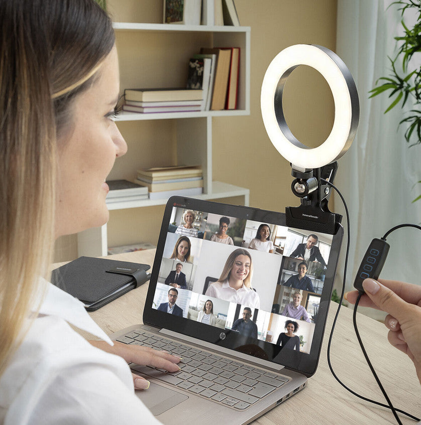 Selfie Lichtring mit Halteklammer Lumahoop