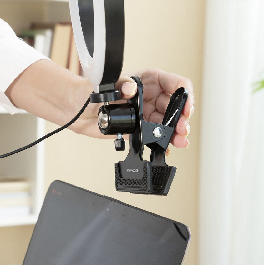 Selfie Lichtring mit Halteklammer Lumahoop