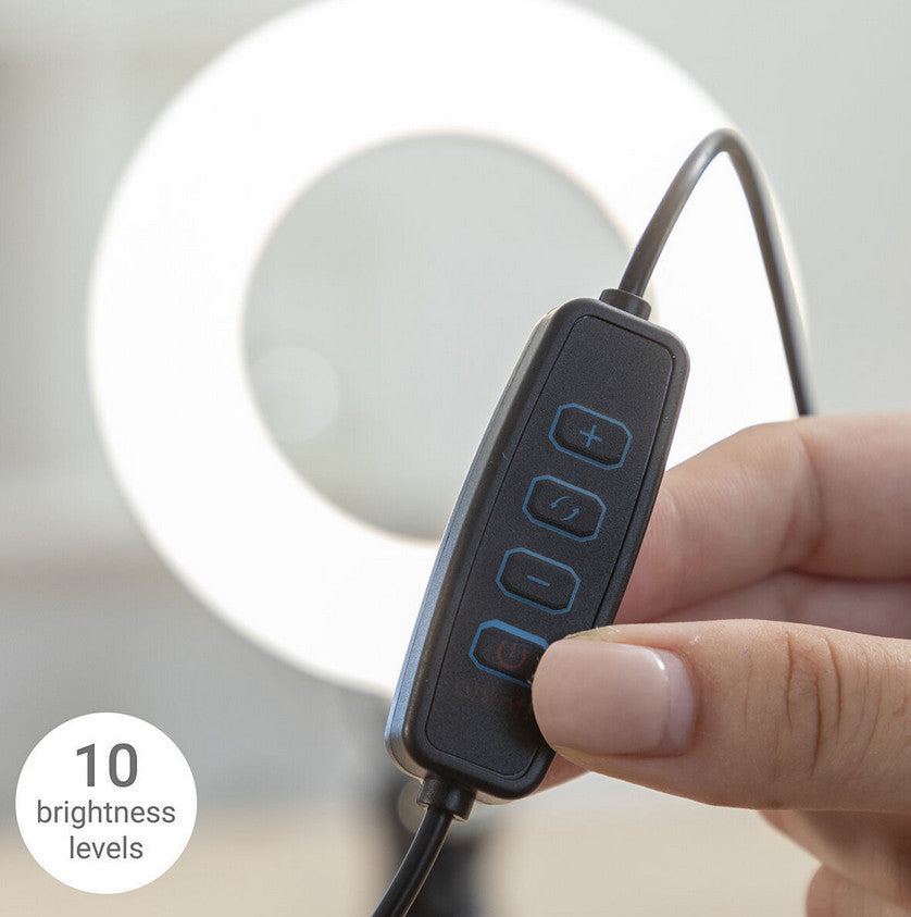 Selfie Lichtring mit Halteklammer Lumahoop