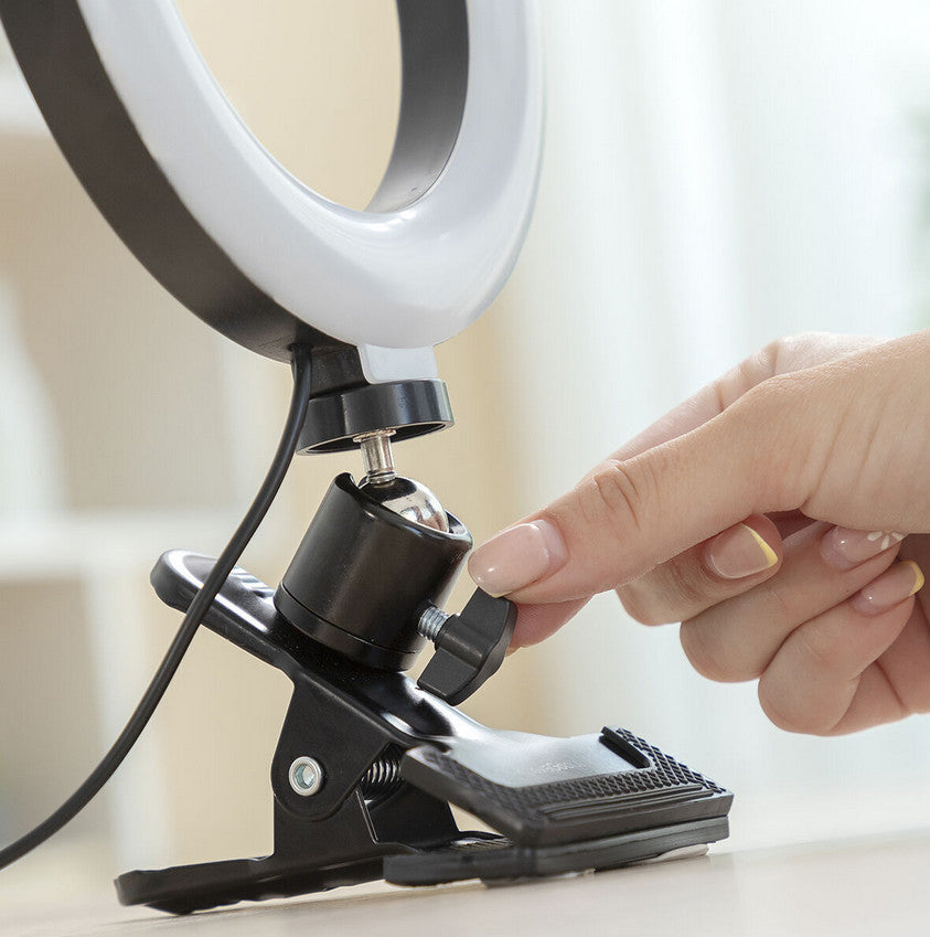 Selfie Lichtring mit Halteklammer Lumahoop