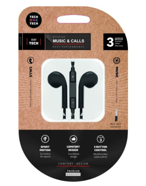 TechoneTech Kabelgebundene Kopfhörer + Micro-Buchse 3,5 mm, 1,20 m,