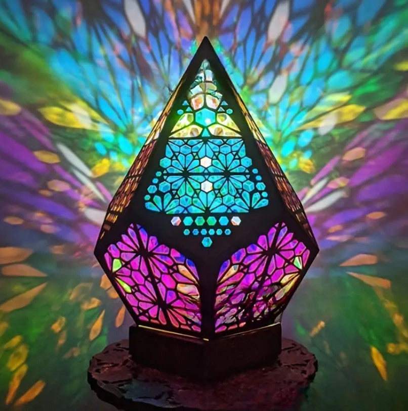 3D Bunte Böhmische LED Nachtlicht Polar Star Starry Sky Boden Projektion Lampe