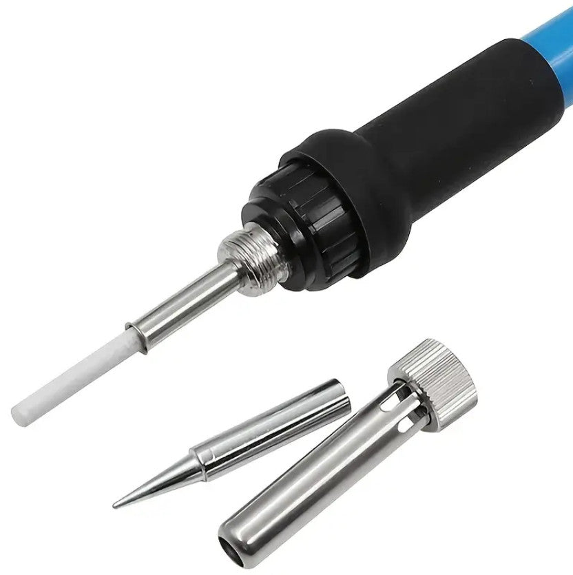 60W Lötkolben Set mit Temperatur Einstellbar und Ein/Aus Schalter, 9-in-1-Lötsets