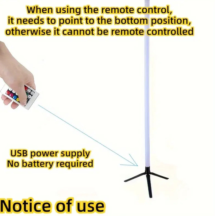 Smarte LED-Eck Bodenlampe - RGB-Farbwechsel