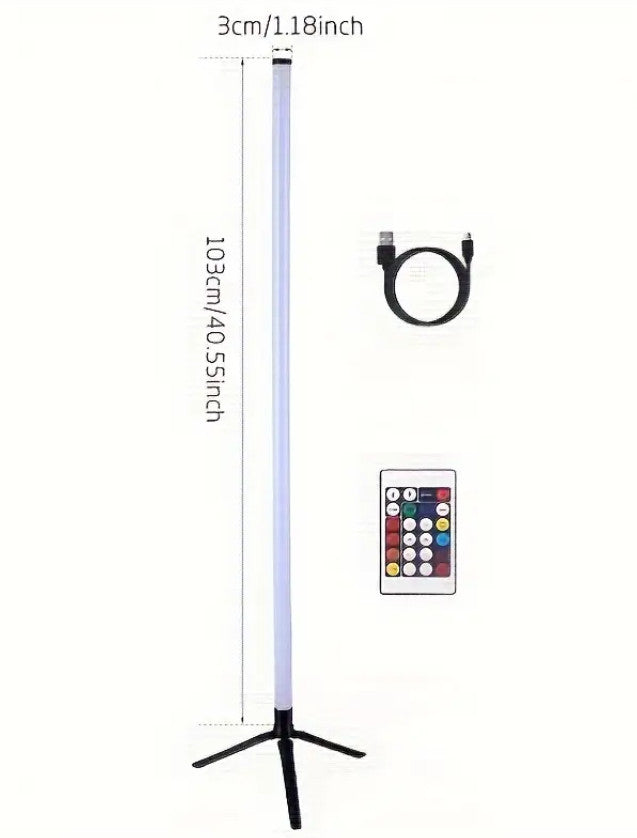 Smarte LED-Eck Bodenlampe - RGB-Farbwechsel