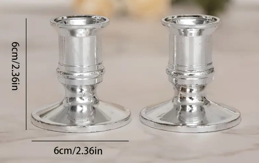 2 Kerzenhalter, Kerzenständer aus Kunststoff