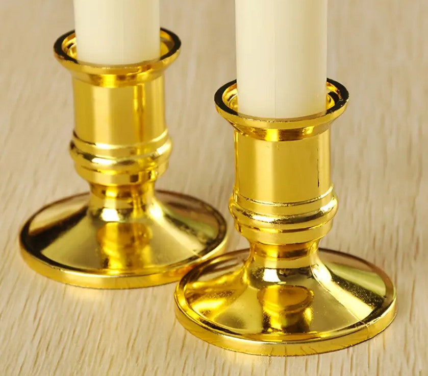 2 Kerzenhalter, Kerzenständer aus Kunststoff