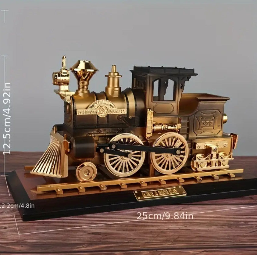 Vintage Nostalgie Zug Spieluhr, Kreativer Zugkopf Schmuck,