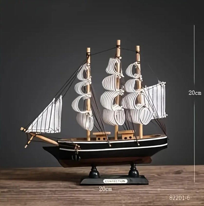 Wohndeko 20cm Holzschiff