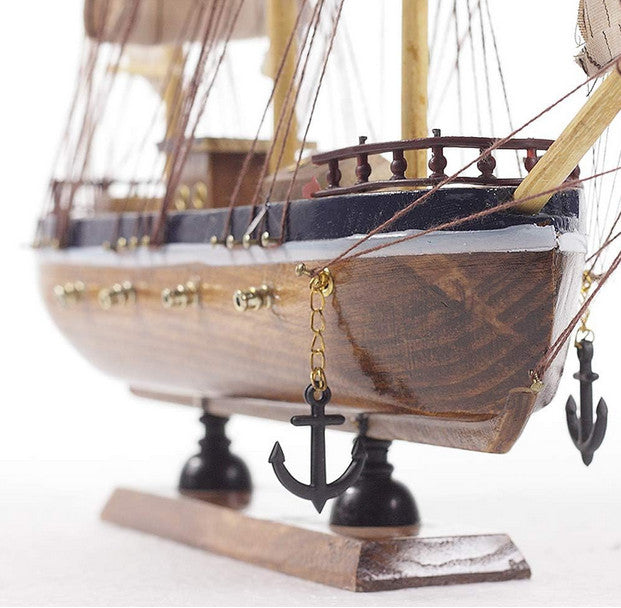 Wohndeko 20cm Holzschiff