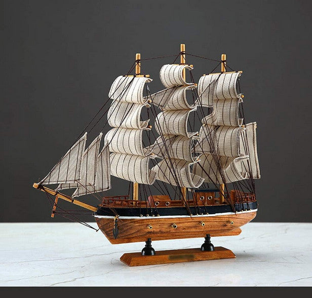 Wohndeko 20cm Holzschiff