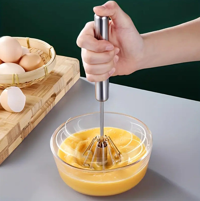Halbautomatischer Eierschläger, Mixer Aus Edelstahl, Rührer Zum Kochen Und Backen  aus 25 cm