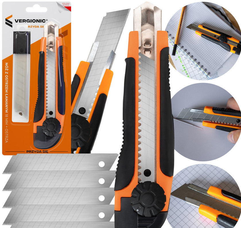 Cuttermesser 18mm mit Gummigriff