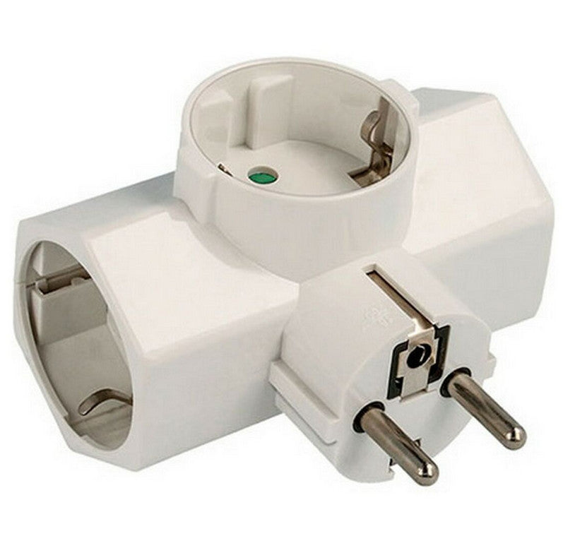 Schuko 3 Steckerleiste NIMO Dreiseitiger Steckeradapter