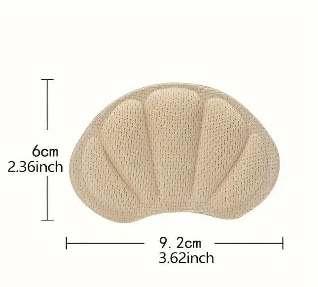 2 Stk. Einlegesohlen Fersenpolster für Schuhe, Reduziert Größe