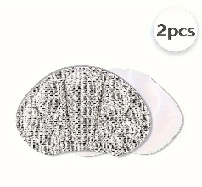 2 Stk. Einlegesohlen Fersenpolster für Schuhe, Reduziert Größe