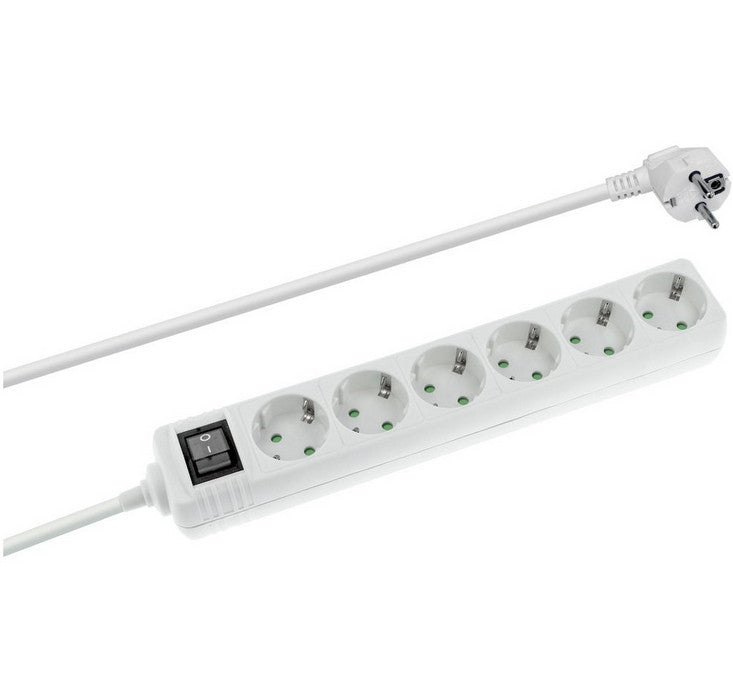 Schuko Steckdosenleiste mit Schalter  1,5m