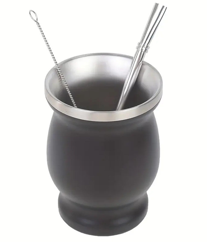 Set, Matebecher und Bombilla-Set, einschließlich 8oz Yerba Mate Becher, Bombilla Mate