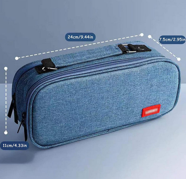 Große Kapazität Federmäppchen, Mehrschichtiges  Büro Mäppchen Hochschule Schulsachen