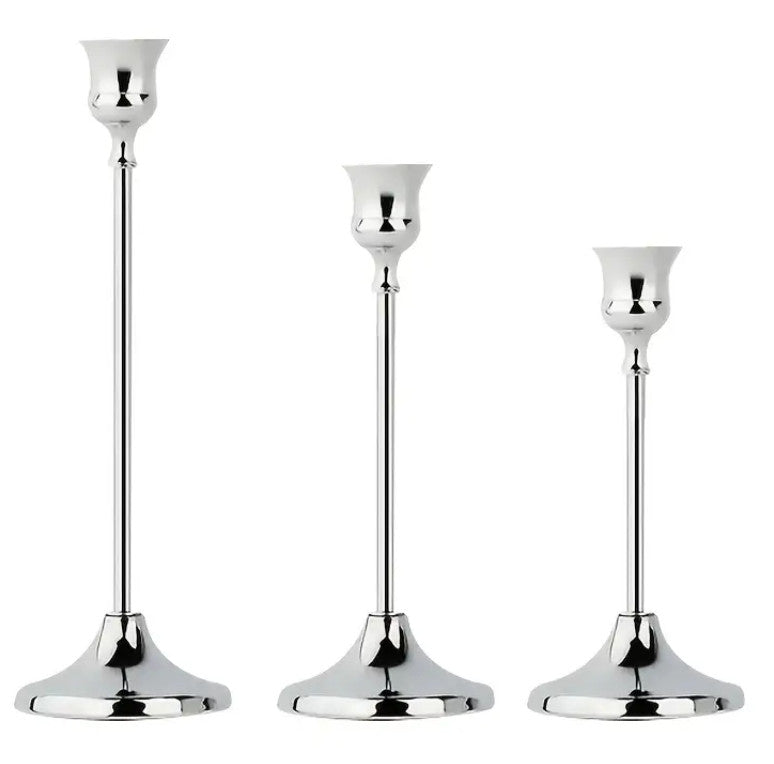 3er-Set Metall-Kerzenhalter Konischer Kerzenhalter