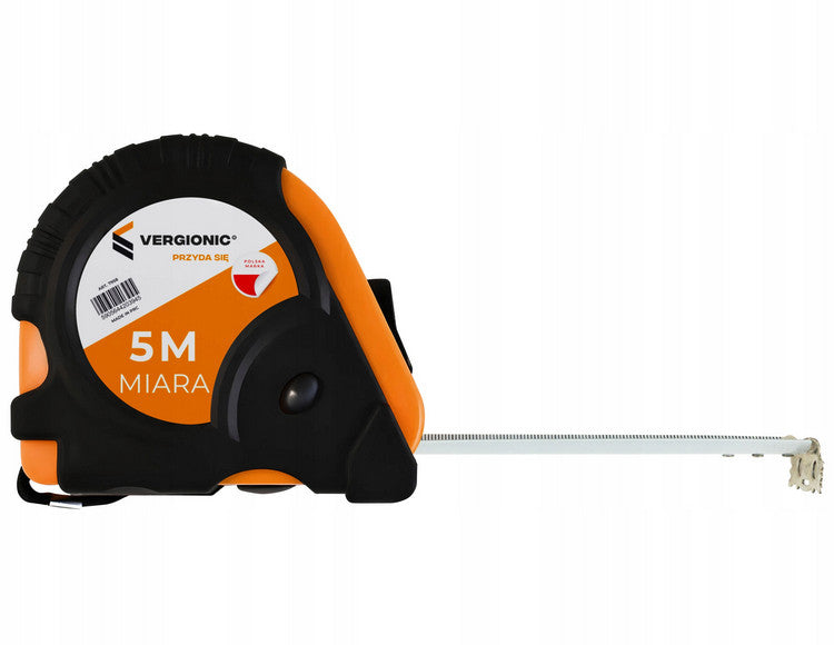 Rollbandmaß mit Verriegelung, Stahl, 5 m x 25 mm