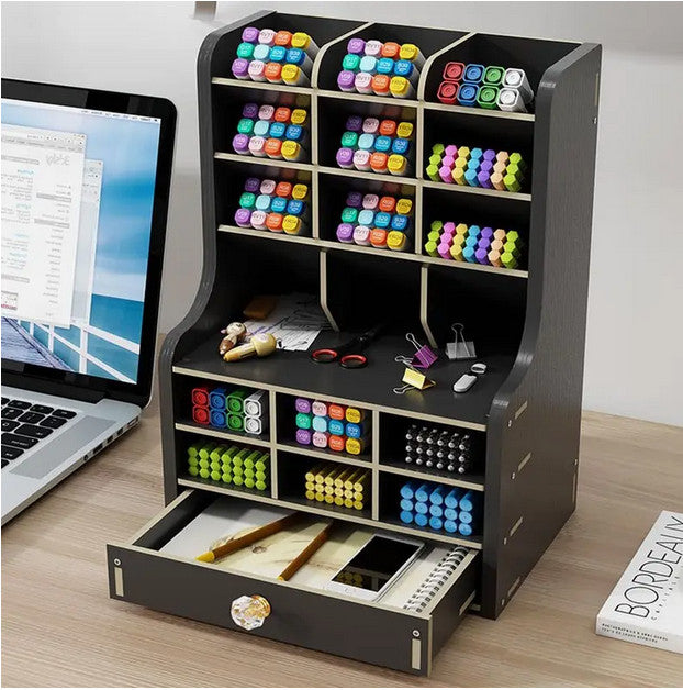 Holz Stift Aufbewahrungsbox Schublade, Stifthalter Desktop ordentliche