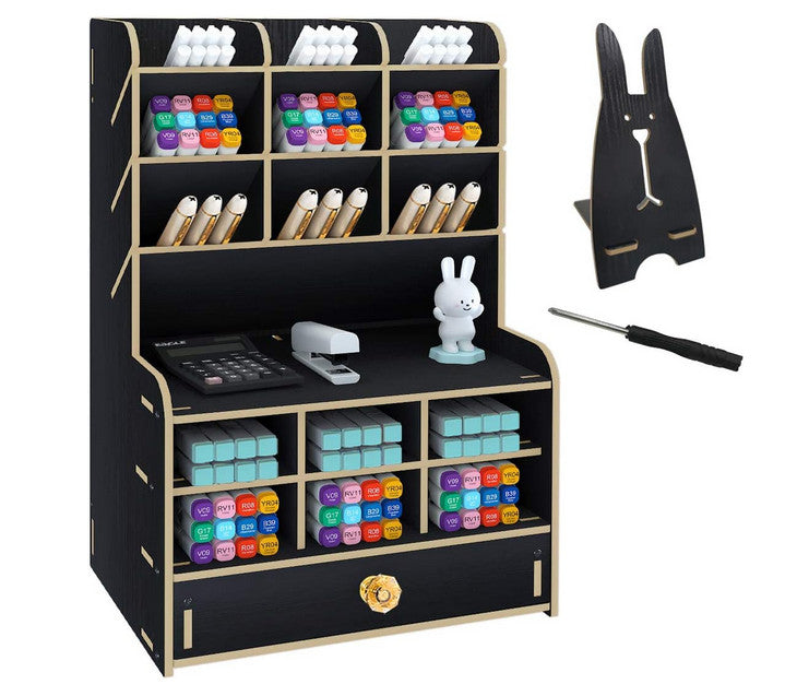 Holz Stift Aufbewahrungsbox Schublade, Stifthalter Desktop ordentliche