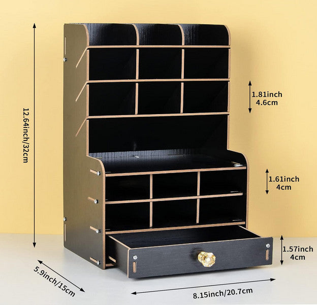 Holz Stift Aufbewahrungsbox Schublade, Stifthalter Desktop ordentliche