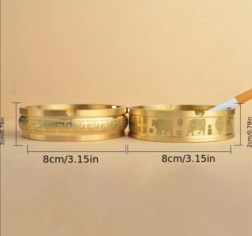 Eleganter Aschenbecher aus Reinem Messing