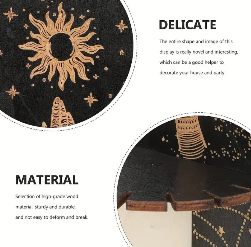 Kristall Ausstellungsregale Handregale Hexenzeug Holz Hängende