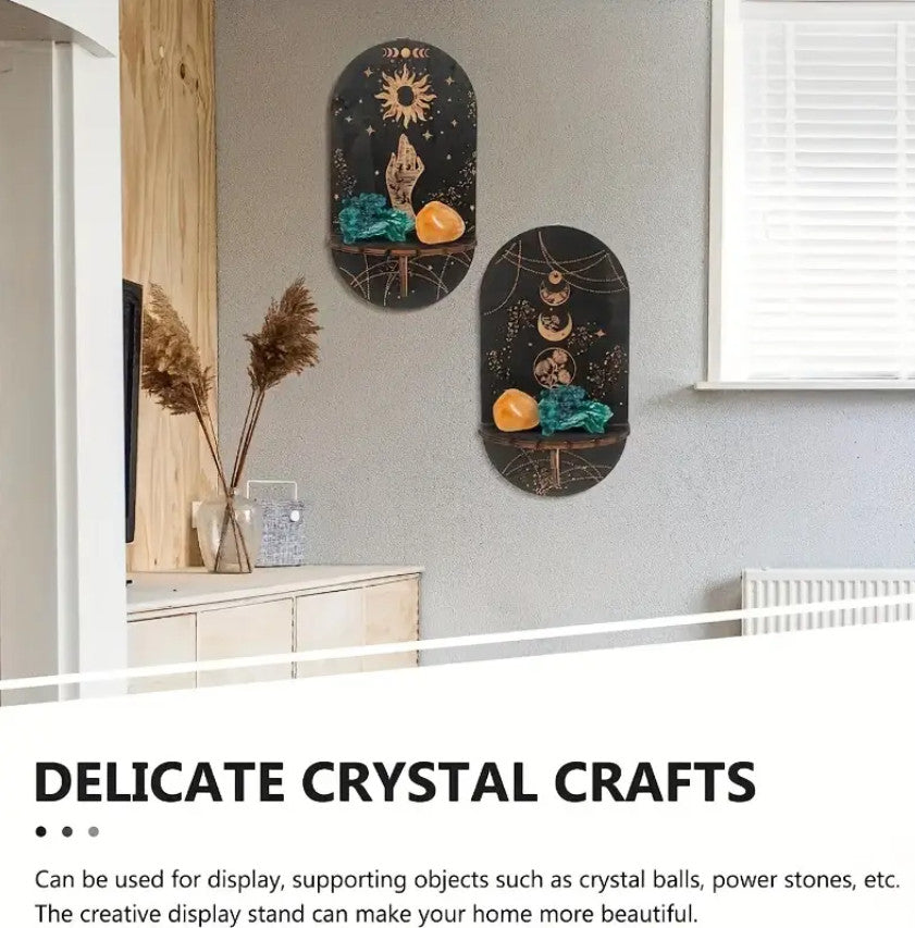 Kristall Ausstellungsregale Handregale Hexenzeug Holz Hängende