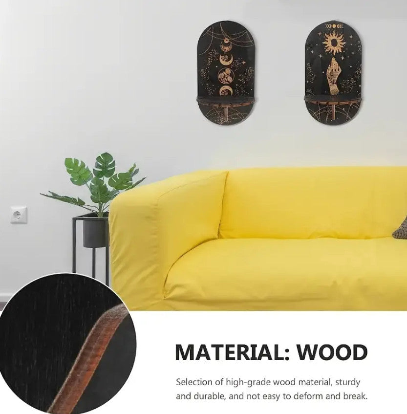 Kristall Ausstellungsregale Handregale Hexenzeug Holz Hängende