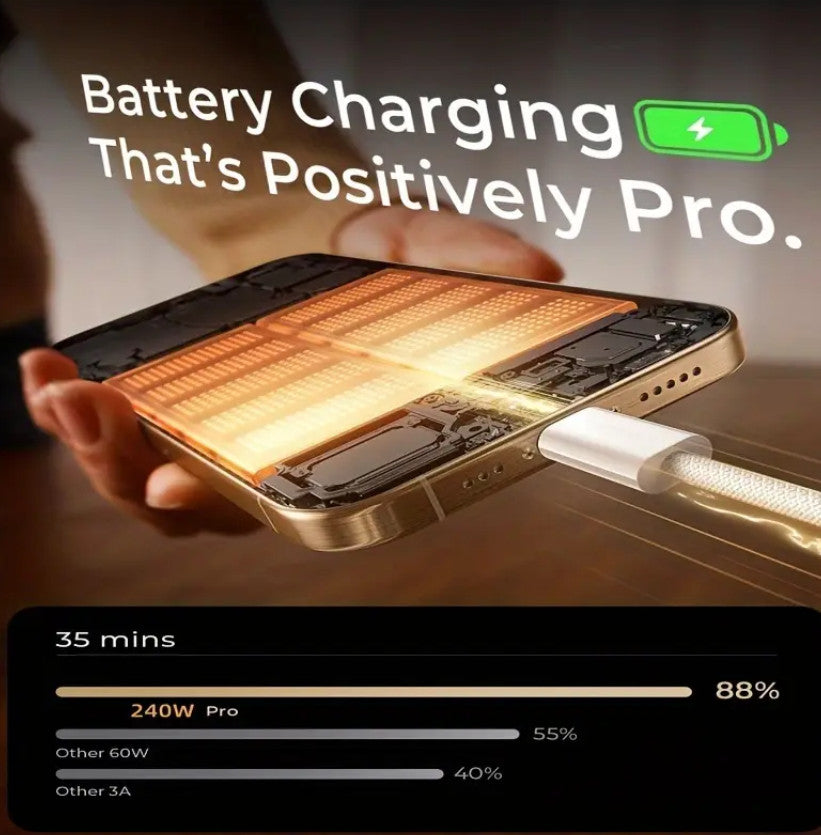 GOPALA 240W PD USB C zu USB C Kabel, 1 M Nylon