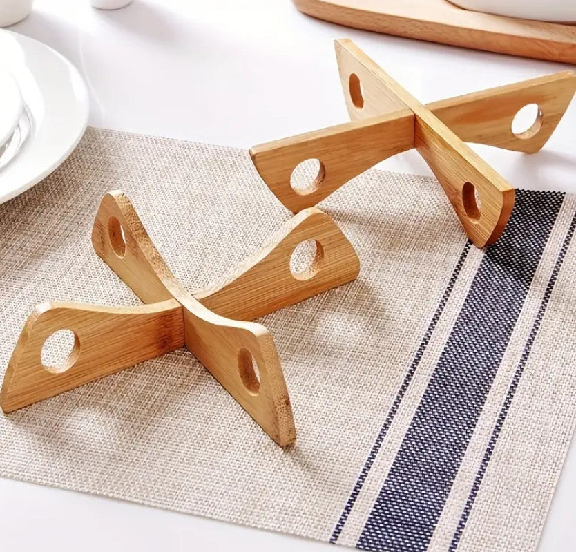 Holzuntersetzer für heiße Gerichte, hitzebeständige