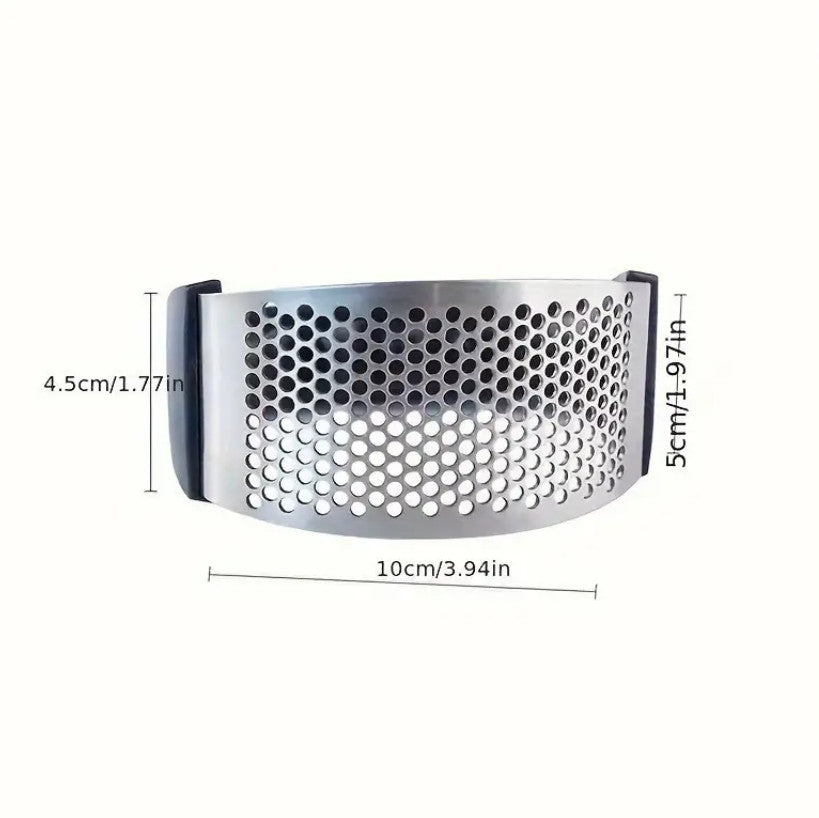 Knoblauchpresse, Edelstahl-Knoblauchpresse, Metallwippe