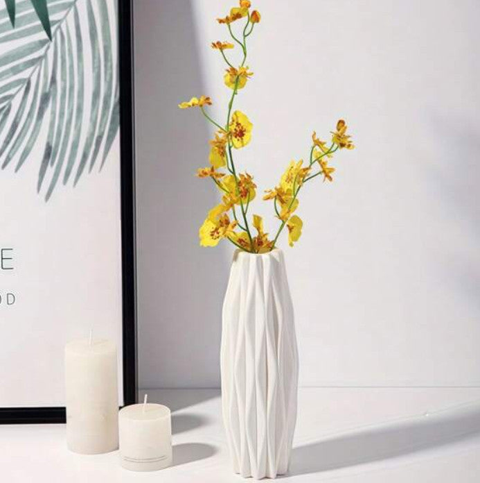 Künstliche Kunststoff-Blumenvase, 5,9 Zoll/15 Cm Hohe Einfarbige