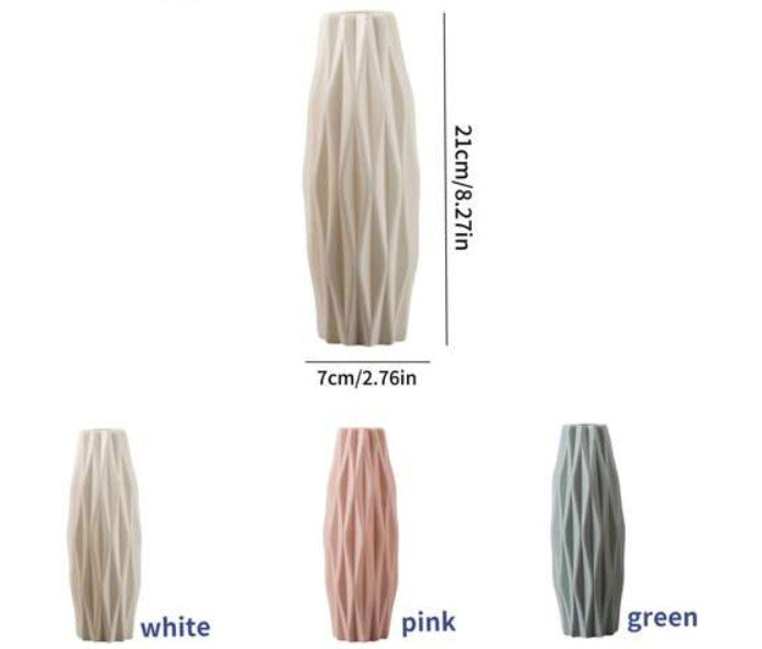Künstliche Kunststoff-Blumenvase, 5,9 Zoll/15 Cm Hohe Einfarbige