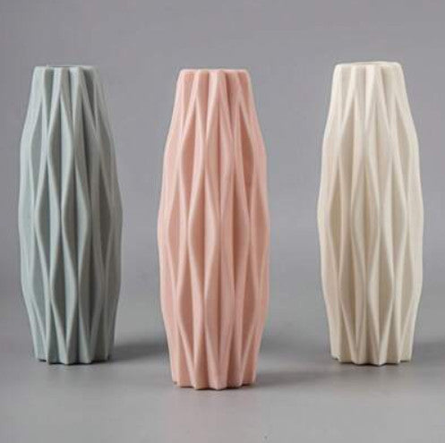 Künstliche Kunststoff-Blumenvase, 5,9 Zoll/15 Cm Hohe Einfarbige