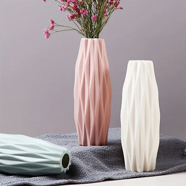 Moderner Zylinder-Kunststoff Vase für Elegante