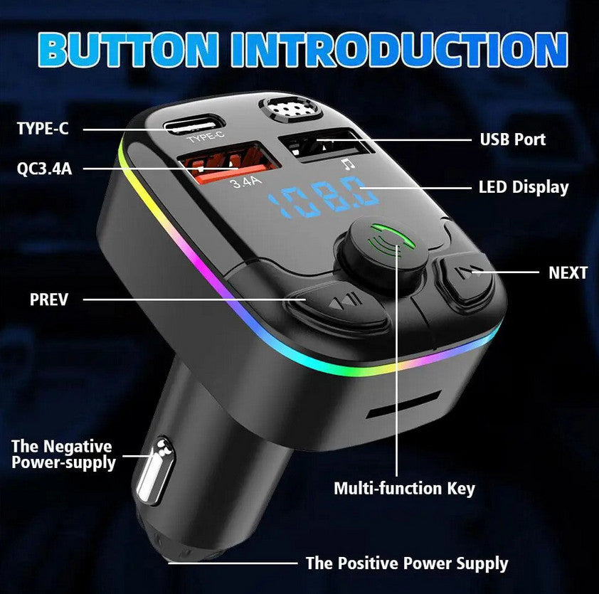 Auto-FM-Transmitter-Modulator unterstützt TF-Karte
