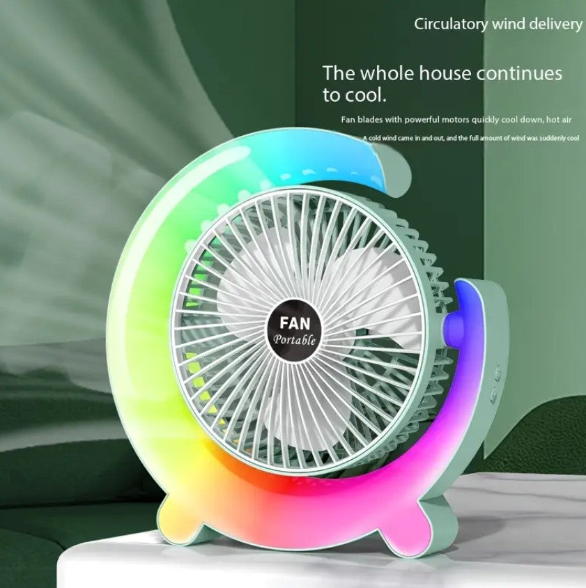SENBOWE Tragbarer Ventilator, Kleiner Leiser Tischventilator