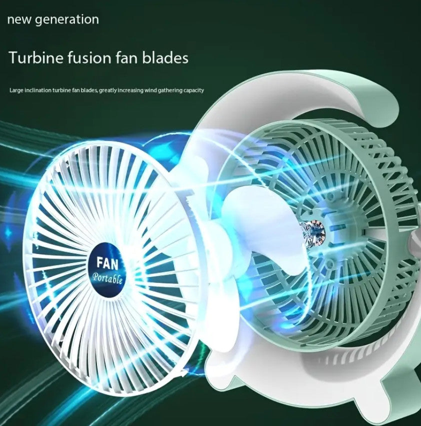 SENBOWE Tragbarer Ventilator, Kleiner Leiser Tischventilator