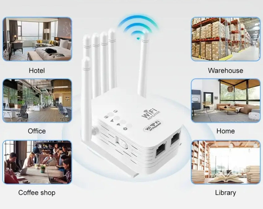 WiFi-Booster, WIFI-Extender, Weiss - 1200Mbps