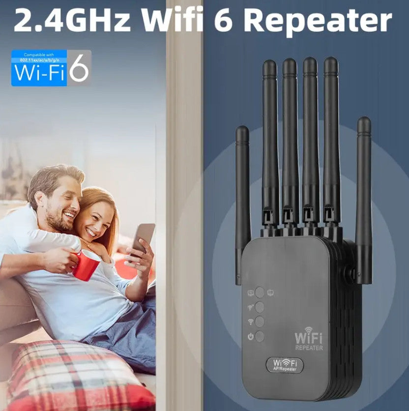 WiFi-Booster, WIFI-Extender, Schwarz- 1200Mbps